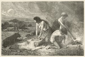 The Art of Making Bread in the Stone Age by Emile Antoine Bayard