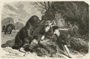 Man in the Age of the Great Bear and the Mammoth by Emile Antoine Bayard