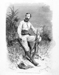 Portrait of the British lieutenant and explorer Verney Lovett Cameron by Emile Antoine Bayard