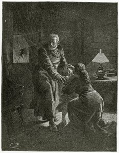 The Night Attack Place des Barricades - Illustration from Depuis l’exil by Emile Antoine Bayard