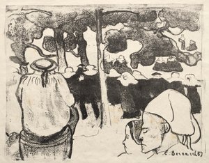 Les Bretonneries: Wedding in Brittany by Emile Bernard