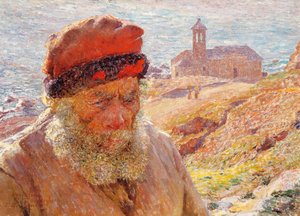 Ampelio, Old Fisherman of Bordighera by Emile Claus