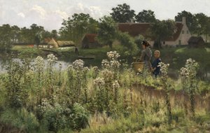 The Leie at Astene by Emile Claus