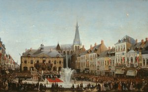 Ceremony of the Inauguration of the Water of the Lys in Tourcoing in 1863, 1864
