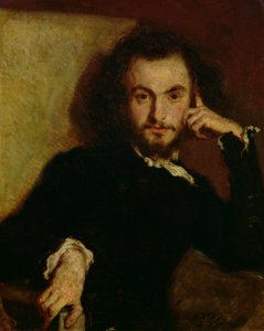 Portrait of Charles Baudelaire by Emile Deroy