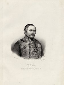 Milo Obrenovic I, Prince of Serbia, c1838 by Emile Desmaisons