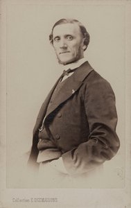 Portrait of the pianist and composer Jean-Henri Ravina