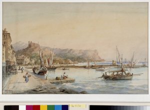View of the port of Cassis by Emile Henry