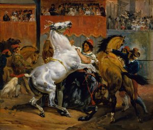 The Start of the Race of the Riderless Horses