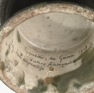 Bowl, Exposition de Gand (detail) by Emile Lenoble