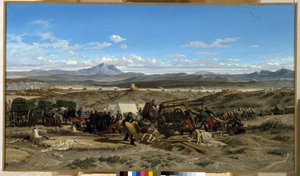 Camp Up at Noon by Emile Loubon