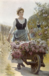 The Harvest of Flowers by Emile Millochau