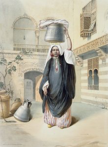 Young Arab Girl Returning from the Hammam in Cairo, illustration from 