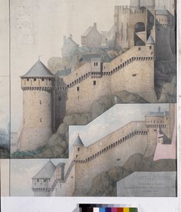 View of the Machicoulis Between the North Tower and the Claudine Tower of Mont Saint Michel