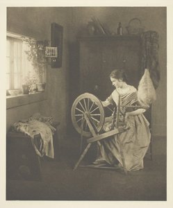Spinning, c. 1898 by Emilie V. Clarkson