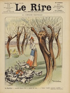 The election campaign (Illustration for Le Rire) by Emilien Leon Jean Dufour