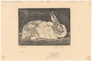 Rabbit by Emilius Wilhelmus Dehé (signed by artist)