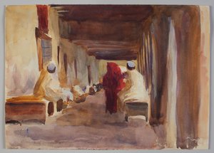 Figures in interior, Biskra