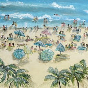 Tropical Beach Scene by Emma Bell