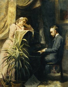 At the Piano, 1891