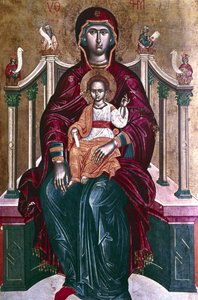 Virgin and Child icon, 1664 by Emmanuel Tzanes