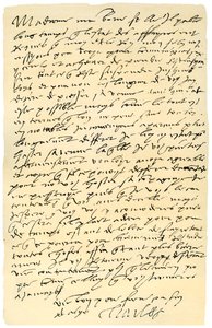 Letter from Emperor Charles V of Spain to Queen Mary of England, 1555 by Emperor Charles V