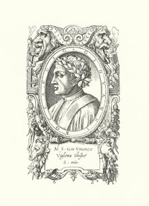 Giovanni Boccaccio, Italian poet, novelist and humanist by Enea Vico