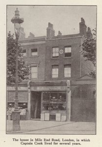 88 Mile End Road, London, house where English explorer Captain James Cook lived from 1764 until his death by English Photographer