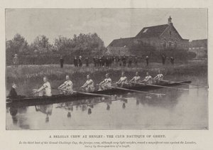 A Belgian Crew at Henley, the Club Nautique of Ghent by English Photographer