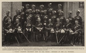 A Bombay Fighting Regiment sent to the Front, Officers of the 28th Pioneers