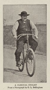 A Clerical Cyclist by English Photographer