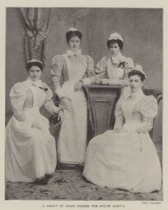 A Group of Irish Nurses for South Africa by English Photographer