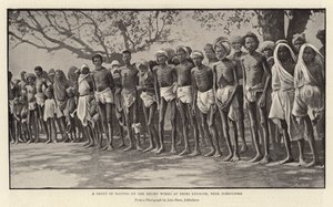 A Group of Natives on the Relief Works at Deori Panagar, Near Jubbulpore by English Photographer