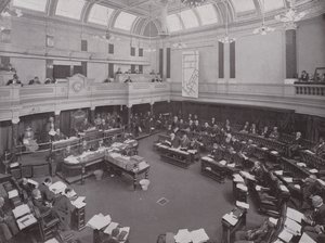 A Meeting of the London County Council by English Photographer