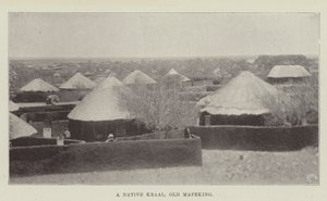 A Native Kraal, Old Mafeking by English Photographer