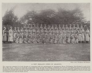 A New Zealand Corps of Amazons, 1900 by English Photographer