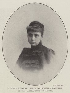 A Royal Runaway, the Infanta Elvira, Daughter of Don Carlos, Duke of Madrid by English Photographer
