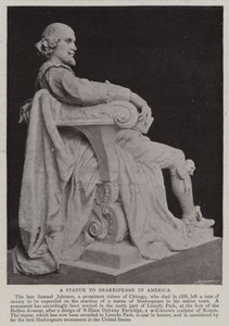 A Statue to Shakespeare in America by English Photographer