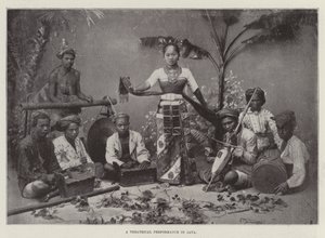 A Theatrical Performance in Java by English Photographer