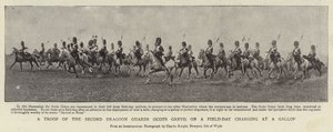 A Troop of the Second Dragoon Guards (Scots Greys) on a Field-Day charging at a Gallop by English Photographer