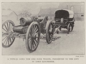 A Typical Long Tom and Boer Wagon, presented to the City by Lord Kitchener