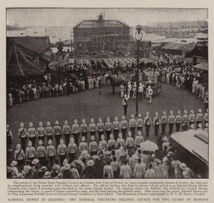 Admiral Dewey in Colombo, the Admiral thanking Colonel Savage for the Guard of Honour