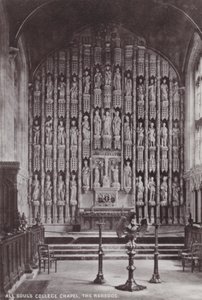 All Souls College Chapel, The Reredos by English Photographer