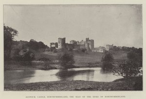 Alnwick Castle, Northumberland, the Seat of the Duke of Northumberland by English Photographer