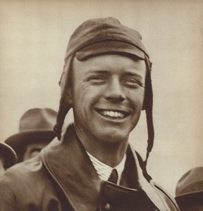 American Aviator Charles Lindbergh, the First Man to Fly Solo Across the Atlantic
