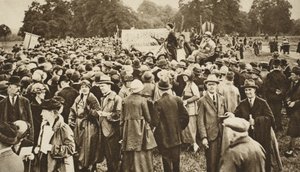 Anti-war meeting at Hyde Park by English Photographer