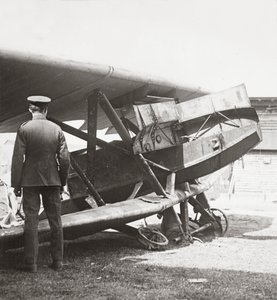 Armour-plated Hun plane mounting seven machine guns used to mow down our lads in the trenches by English Photographer