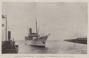 Arrival of the Steam-Ship Port Morant at Avonmouth with Cargo of Fruit by English Photographer