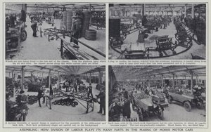 Assembling, How division of labour plays its many parts in the making of Morris Motor Cars by English Photographer