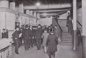 At the Bank Station of the Central London Railway, Entrance by English Photographer
